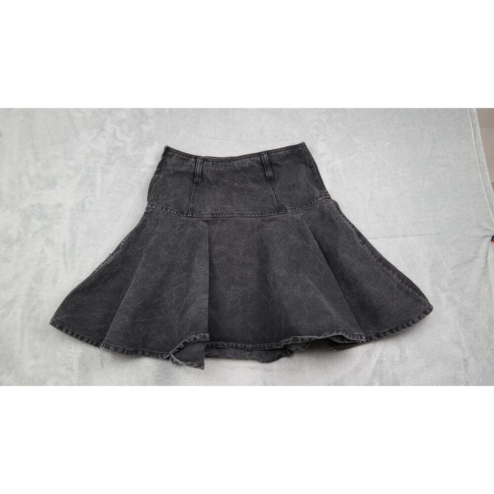 Vintage Black Denim Flared Skirt‎ By Bennini Size 7